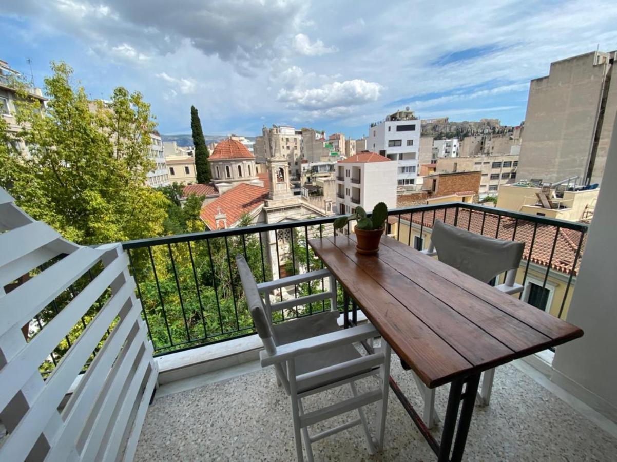 Mosaics Aprtm In Monastiraki With Acropolis View Apartment เอเธนส์ ภายนอก รูปภาพ